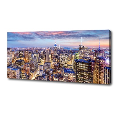 Cuadro canvas moderno de gran formato horizontal Nueva York