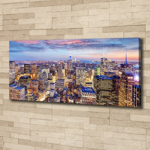 Cuadro canvas moderno de gran formato horizontal Nueva York