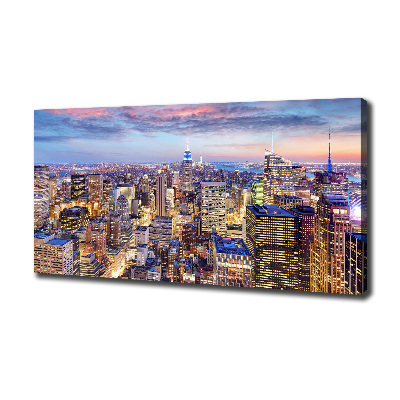 Cuadro canvas moderno de gran formato horizontal Nueva York