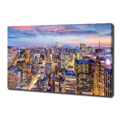 Cuadro canvas moderno de gran formato horizontal Nueva York