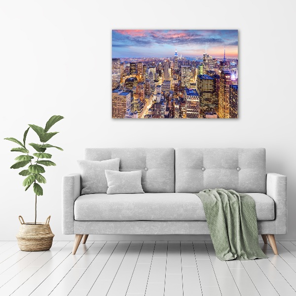 Cuadro canvas moderno de gran formato horizontal Nueva York