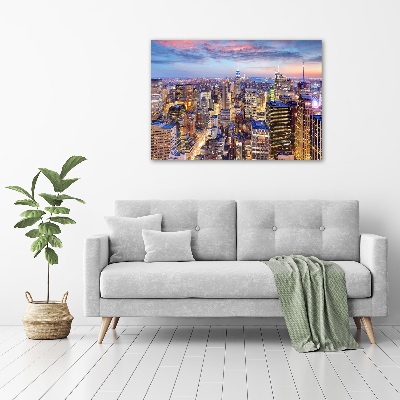 Cuadro canvas moderno de gran formato horizontal Nueva York