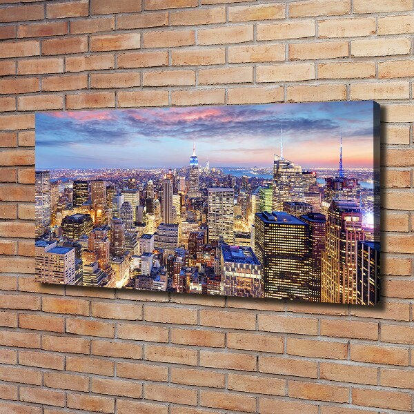 Cuadro canvas moderno de gran formato horizontal Nueva York