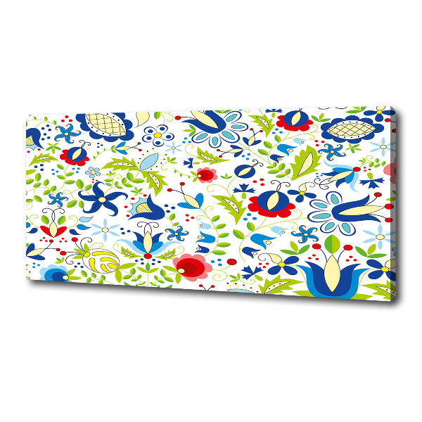 Cuadro canvas con impresión uv duradera horizontal Patrón étnico