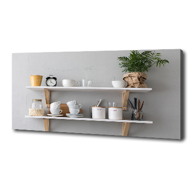 Fotocuadro en lienzo de alta calidad horizontal Decoraciones en el estante