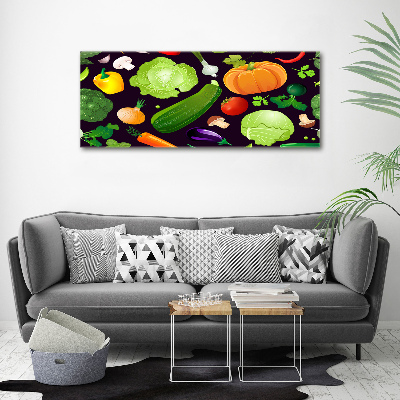 Fotocuadro en lienzo de alta calidad horizontal Verduras de colores