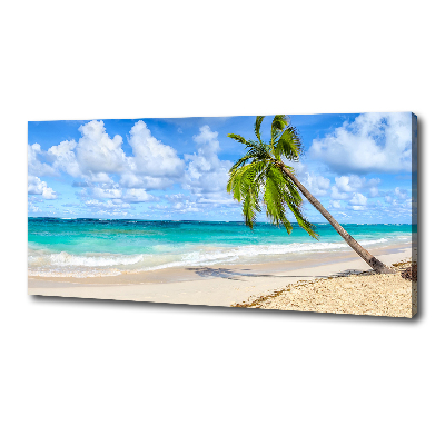 Cuadro canvas con impresión uv duradera horizontal Playa tropical