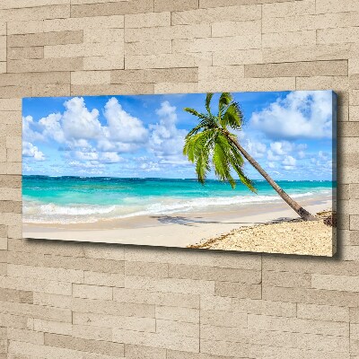Cuadro canvas con impresión uv duradera horizontal Playa tropical