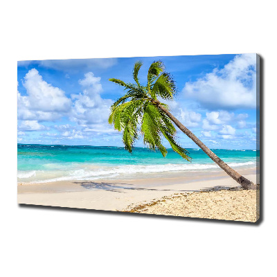 Cuadro canvas con impresión uv duradera horizontal Playa tropical