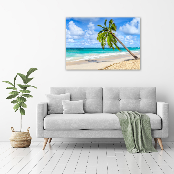 Cuadro canvas con impresión uv duradera horizontal Playa tropical