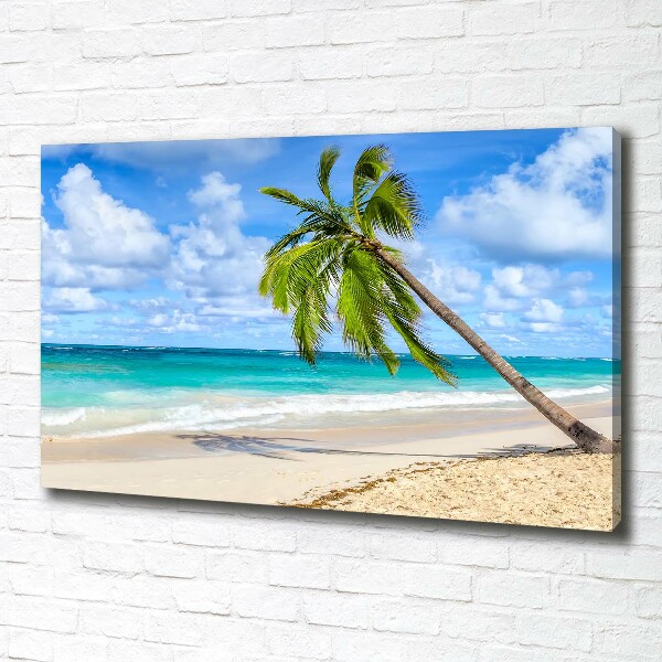 Cuadro canvas con impresión uv duradera horizontal Playa tropical