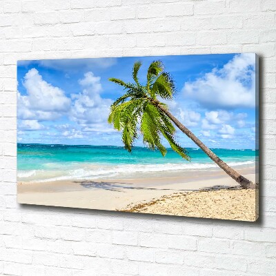 Cuadro canvas con impresión uv duradera horizontal Playa tropical