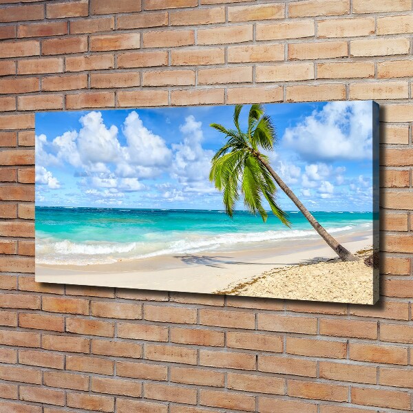 Cuadro canvas con impresión uv duradera horizontal Playa tropical