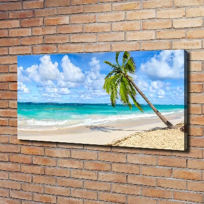 Cuadro canvas con impresión uv duradera horizontal Playa tropical
