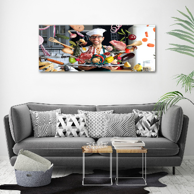 Fotocuadro en lienzo de alta calidad horizontal Recetas de chef