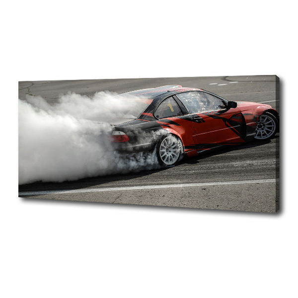 Cuadro canvas moderno de gran formato horizontal Pista de derrape