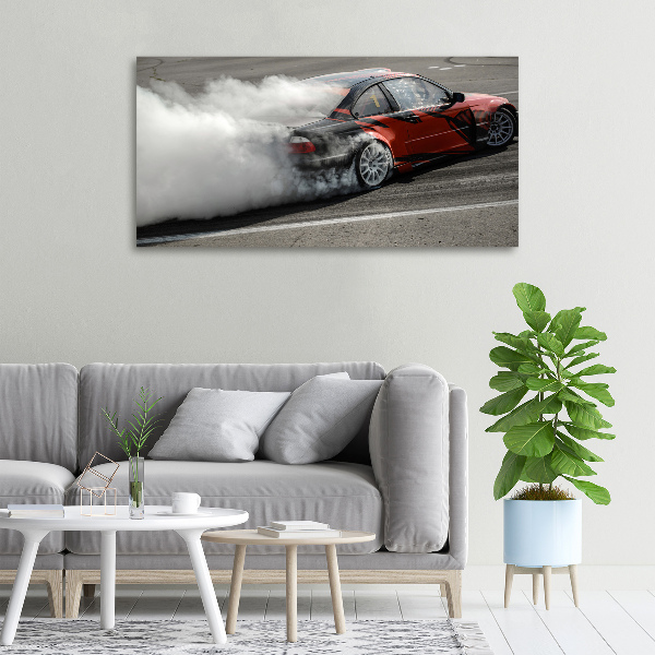Cuadro canvas moderno de gran formato horizontal Pista de derrape