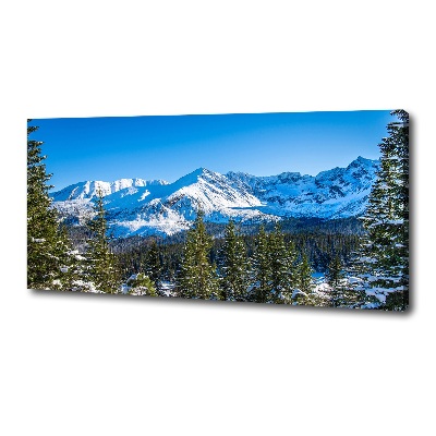 Cuadro canvas con impresión uv duradera horizontal Panorama de los montes Tatra