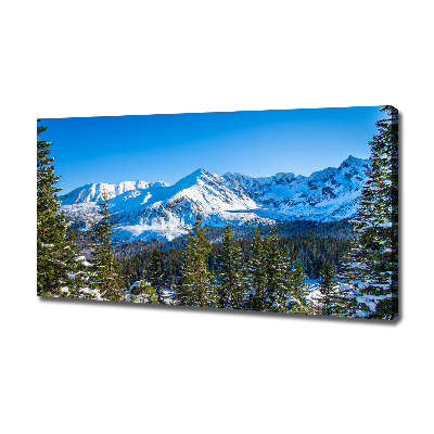 Cuadro canvas con impresión uv duradera horizontal Panorama de los montes Tatra