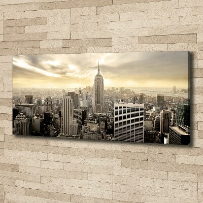 Cuadro canvas con impresión uv duradera horizontal Manhattan Nueva York