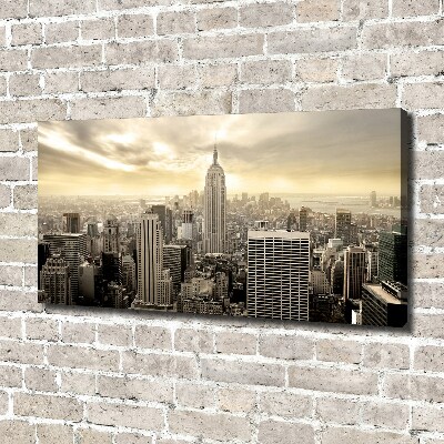 Cuadro canvas con impresión uv duradera horizontal Manhattan Nueva York