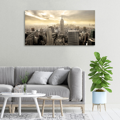 Cuadro canvas con impresión uv duradera horizontal Manhattan Nueva York
