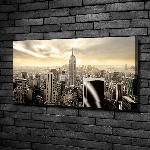 Cuadro canvas con impresión uv duradera horizontal Manhattan Nueva York