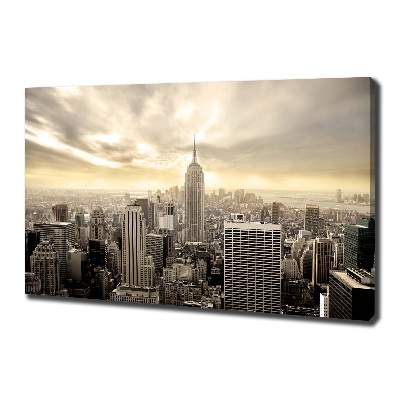 Cuadro canvas con impresión uv duradera horizontal Manhattan Nueva York
