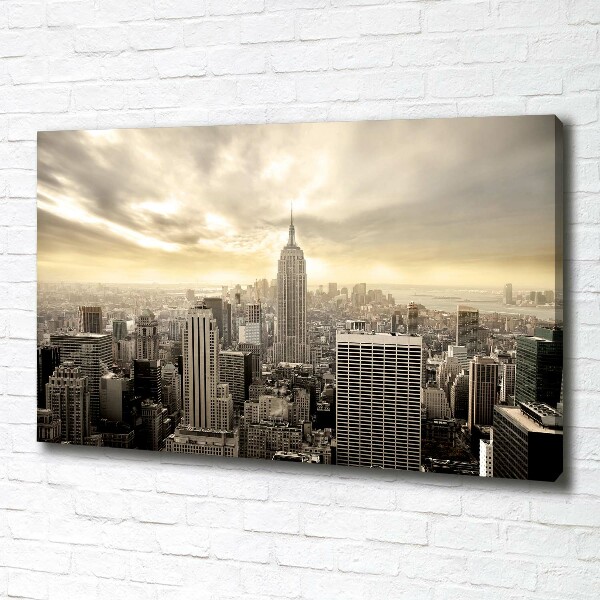 Cuadro canvas con impresión uv duradera horizontal Manhattan Nueva York