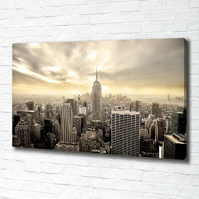 Cuadro canvas con impresión uv duradera horizontal Manhattan Nueva York