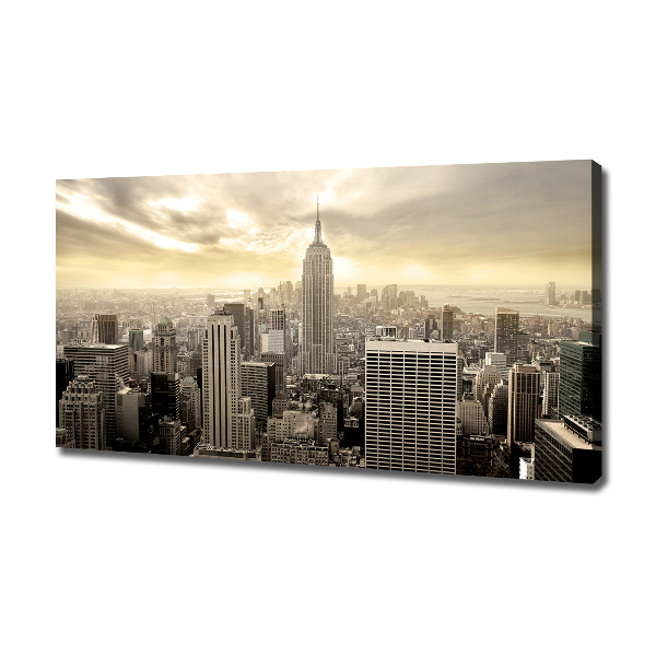 Cuadro canvas con impresión uv duradera horizontal Manhattan Nueva York