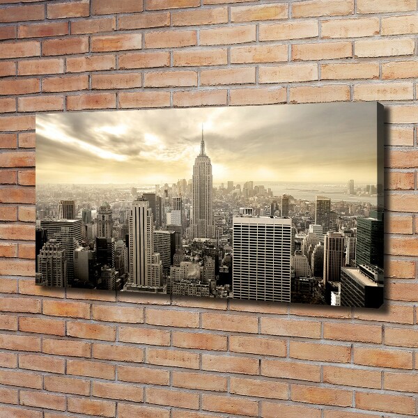 Cuadro canvas con impresión uv duradera horizontal Manhattan Nueva York