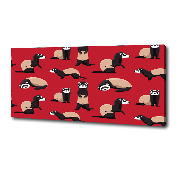 Cuadro canvas con impresión uv duradera horizontal Turón