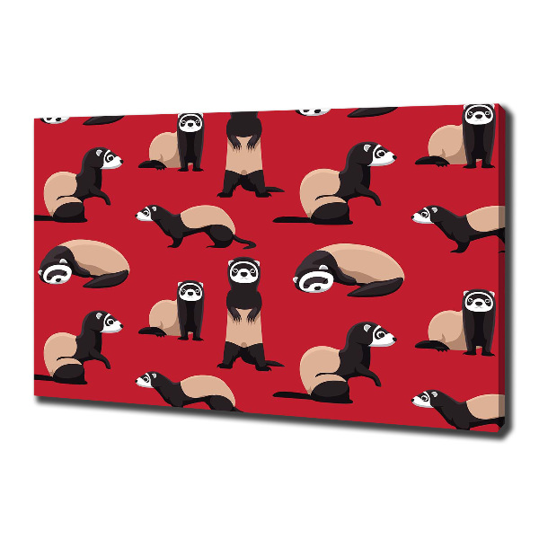 Cuadro canvas con impresión uv duradera horizontal Turón