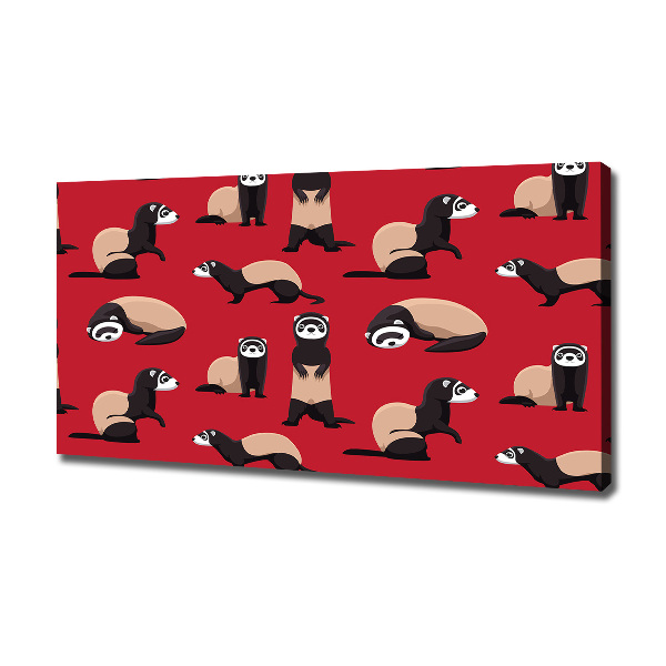 Cuadro canvas con impresión uv duradera horizontal Turón