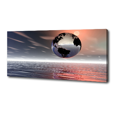 Foto en lienzo con acabado profesional horizontal Planeta Tierra