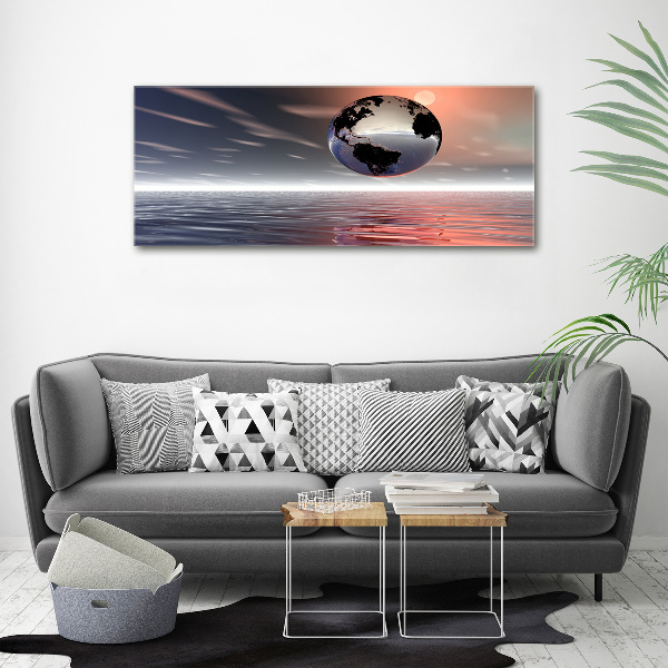 Foto en lienzo con acabado profesional horizontal Planeta Tierra