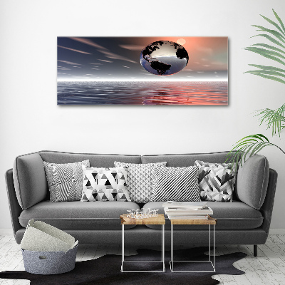 Foto en lienzo con acabado profesional horizontal Planeta Tierra