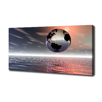 Foto en lienzo con acabado profesional horizontal Planeta Tierra