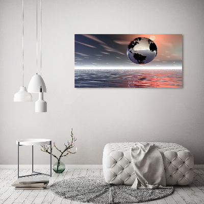 Foto en lienzo con acabado profesional horizontal Planeta Tierra