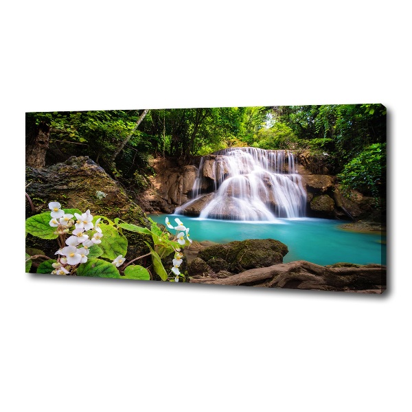 Cuadro canvas con impresión uv duradera horizontal Cascada de Tailandia