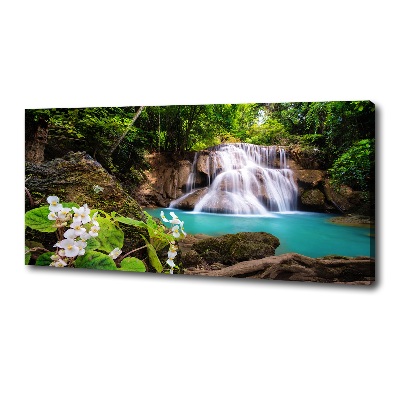 Cuadro canvas con impresión uv duradera horizontal Cascada de Tailandia