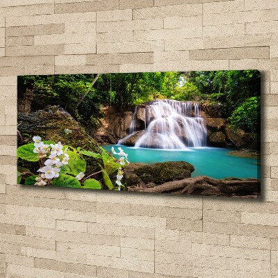 Cuadro canvas con impresión uv duradera horizontal Cascada de Tailandia