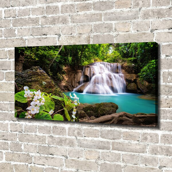 Cuadro canvas con impresión uv duradera horizontal Cascada de Tailandia