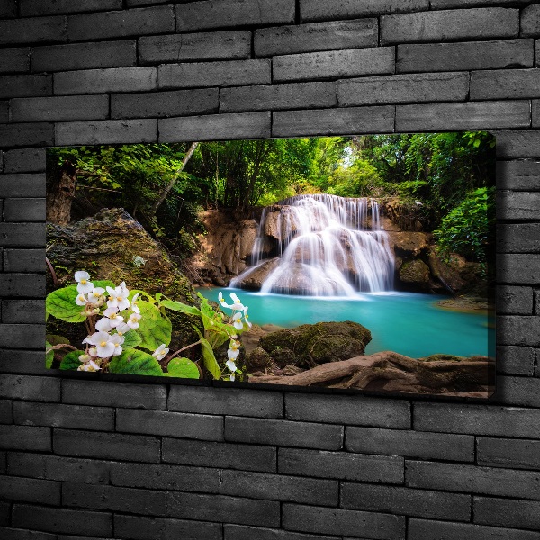 Cuadro canvas con impresión uv duradera horizontal Cascada de Tailandia