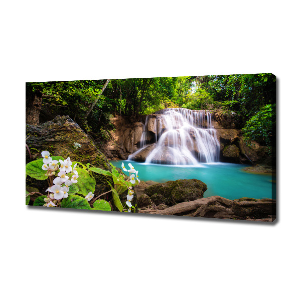 Cuadro canvas con impresión uv duradera horizontal Cascada de Tailandia