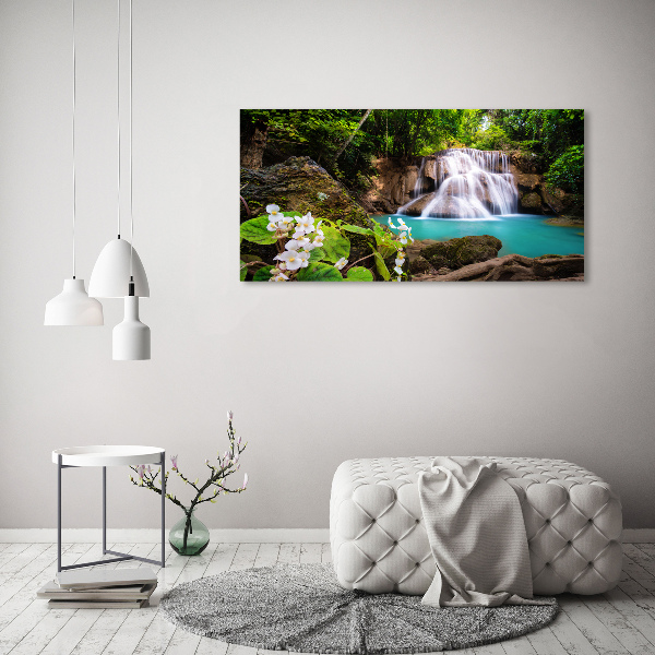 Cuadro canvas con impresión uv duradera horizontal Cascada de Tailandia