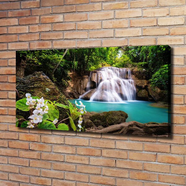 Cuadro canvas con impresión uv duradera horizontal Cascada de Tailandia