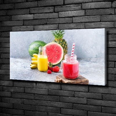 Foto en lienzo con acabado profesional horizontal Cóctel de frutas