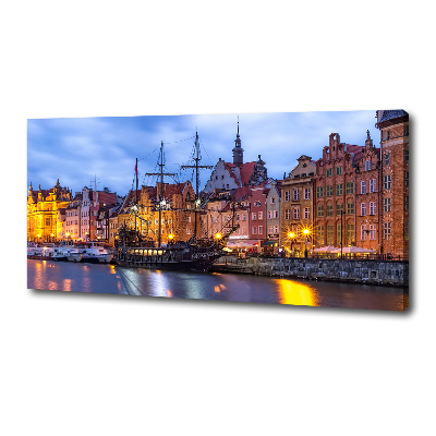 Cuadro canvas moderno de gran formato horizontal Gdansk, Polonia